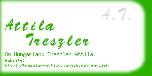 attila treszler business card